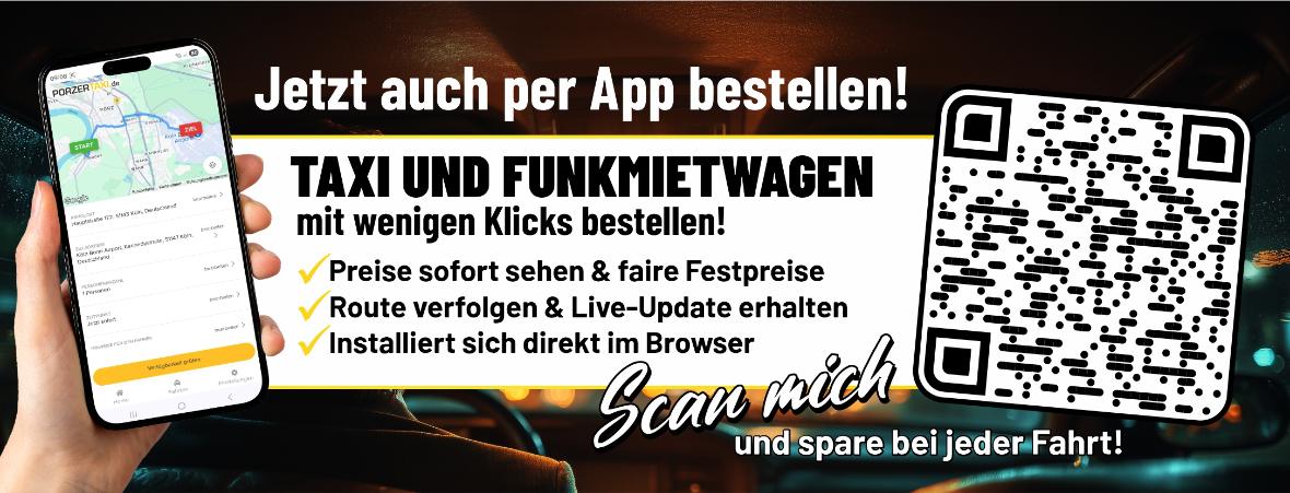Porzer Taxi & Minicar Kunden-App QR-Code